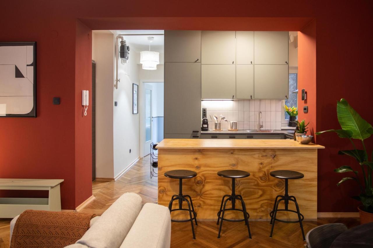 Design 1Bdr Apartment With Balcony 萨格勒布 外观 照片