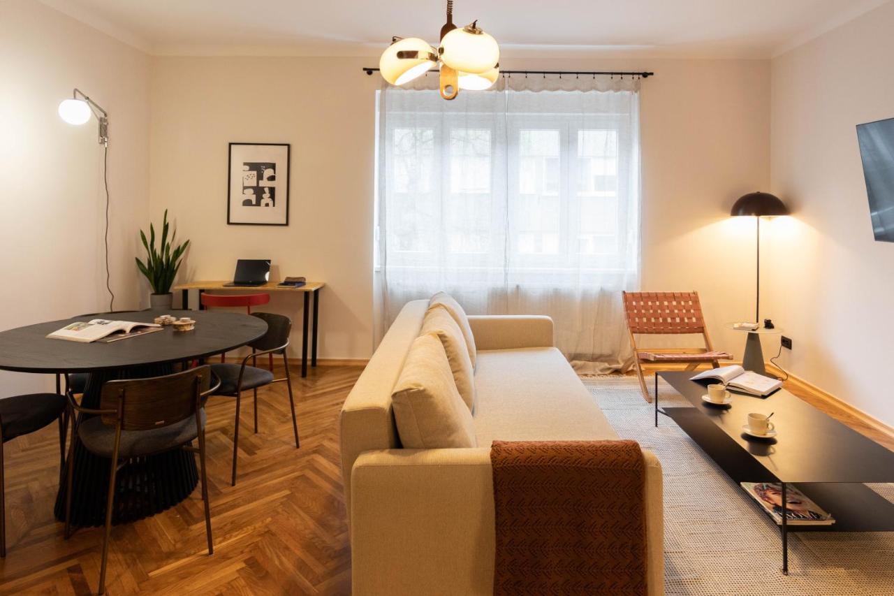 Design 1Bdr Apartment With Balcony 萨格勒布 外观 照片