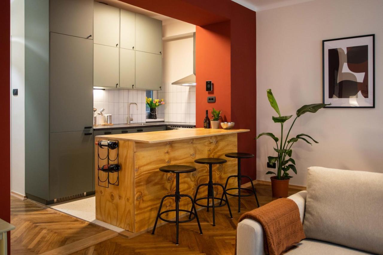 Design 1Bdr Apartment With Balcony 萨格勒布 外观 照片